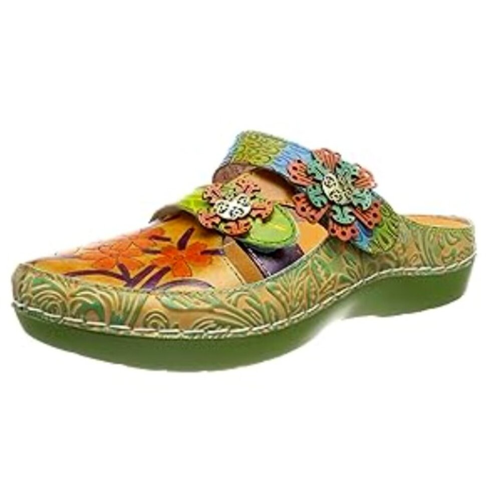 🇫🇷 Laura Vita Bicllyo 23 Leather Mule - Like New!
